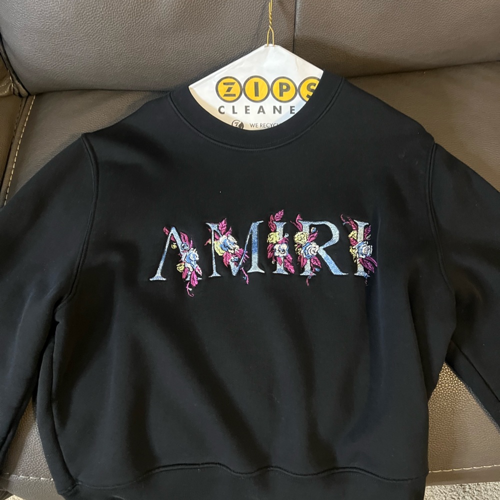 AMIRI FLORAL LOGO SWEATSHIRT